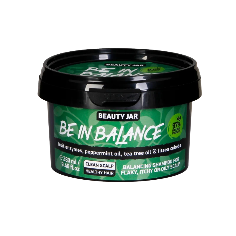 beauty jar be in balance balancing shampoo for flaky, itchy or oily scalp 280ml