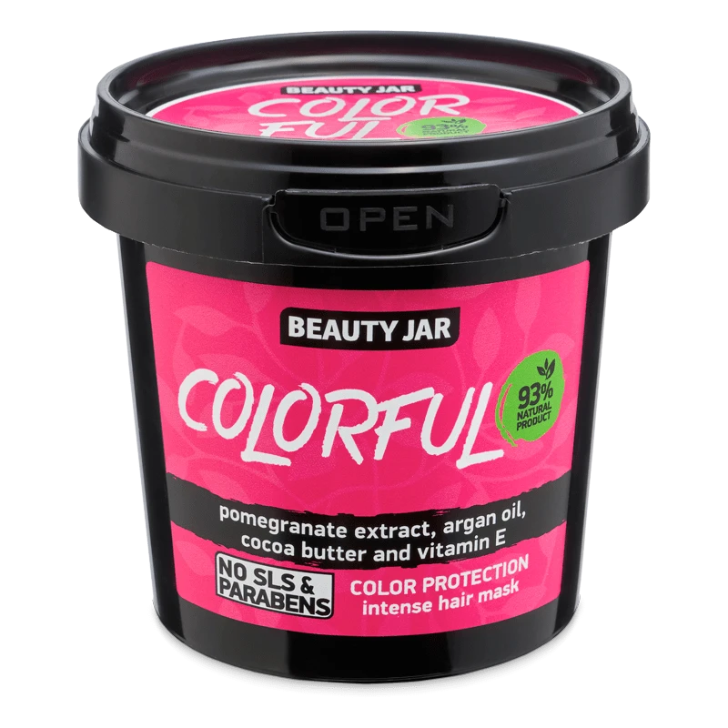 beauty jar colorful color protection intense hair mask 140g