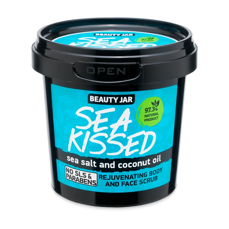 beauty jar sea kissed rejuvenating body and face scrub 200g