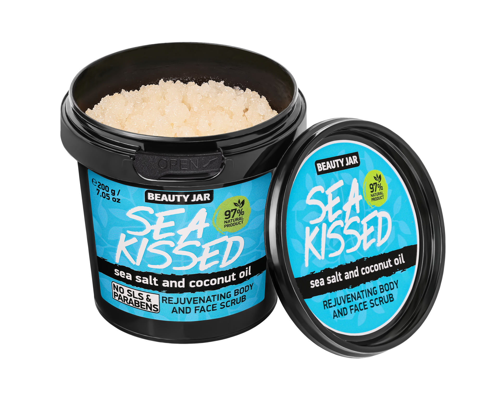 beauty jar sea kissed rejuvenating body and face scrub