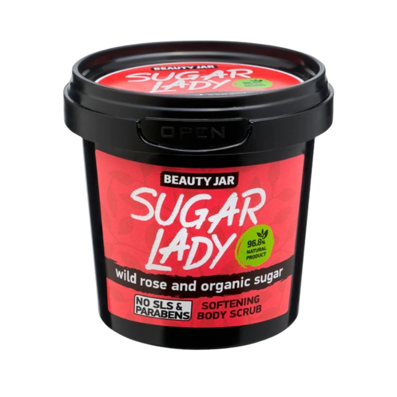 beauty jar sugar lady softening body scrub 180g