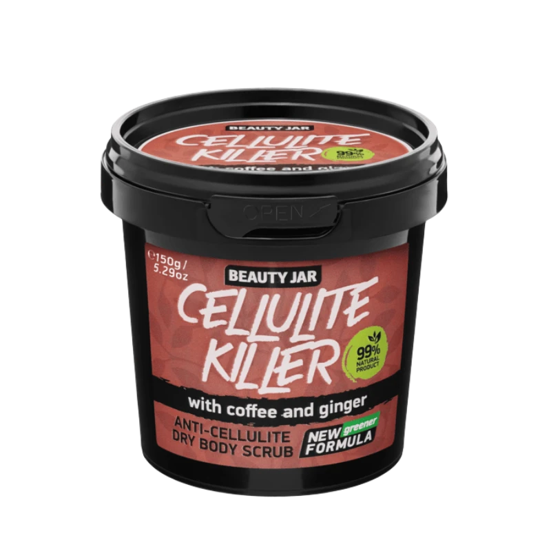 beauty jar cellulite killer anti cellulite dry body scrub 150g