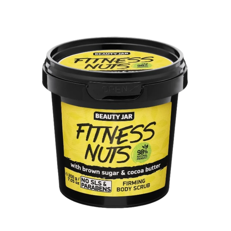 beauty jar fitness nuts firming body scrub 200g
