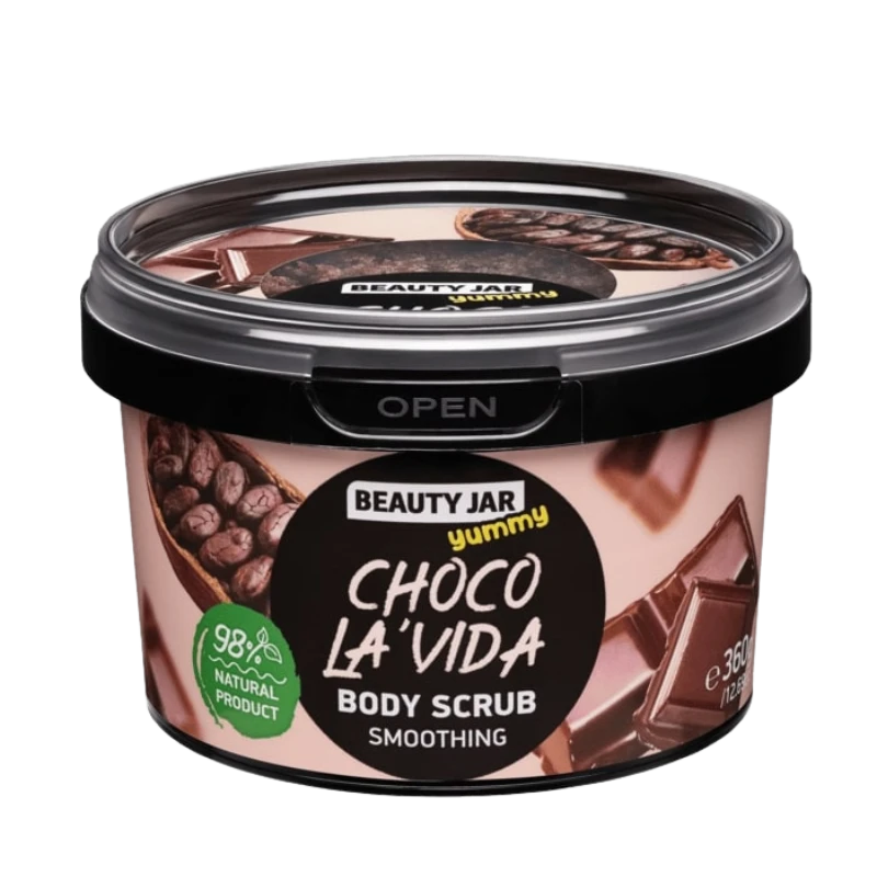 beauty jar yummy choco la’vida smoothing body scrub 360g