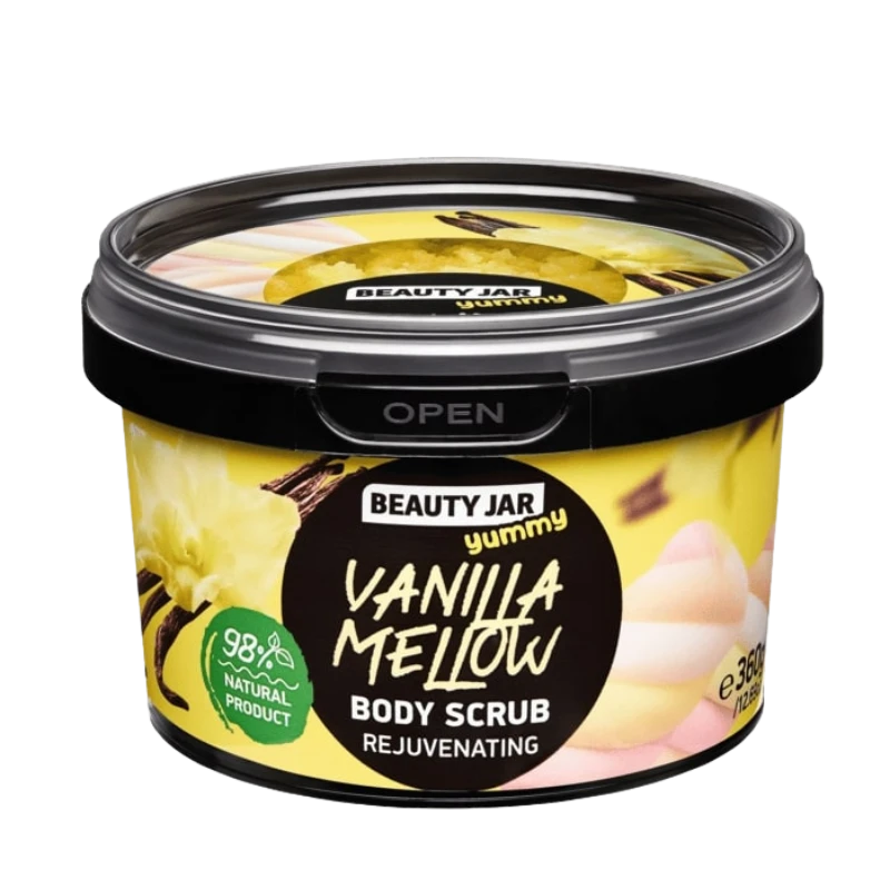 beauty jar yummy vanilla mellow rejuvenating body scrub 360g