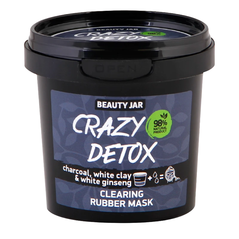 beauty jar crazy detox clearing rubber mask 20g