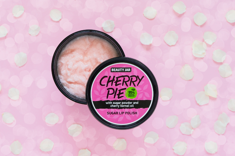 beauty jar cherry pie sugar lip polish