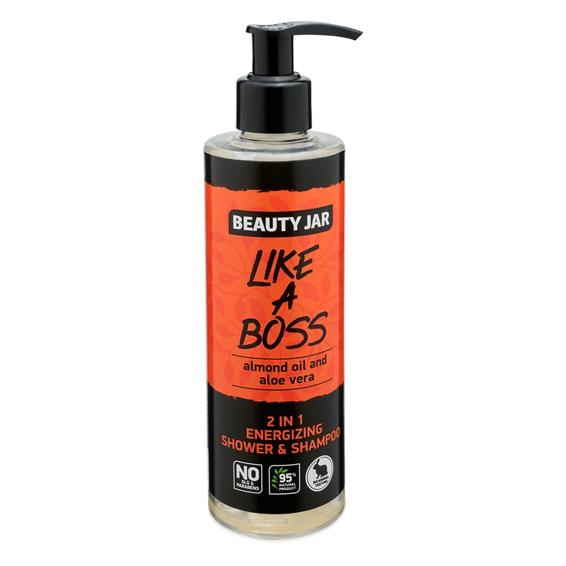 beauty jar like a boss energizing shower & shampoo 2 in 1 250ml