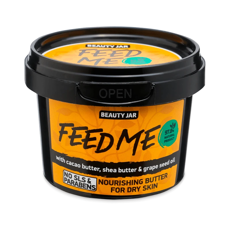 beauty jar feed me nourishing butter for dry skin 90g