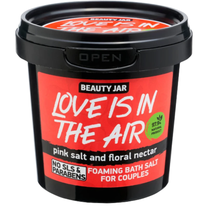 beauty jar love in the air foaming bath salt 200g