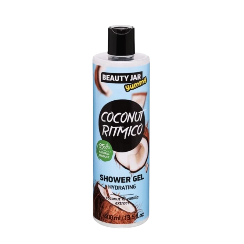beauty jar yummy coconut ritmico hydrating shower gel 400ml