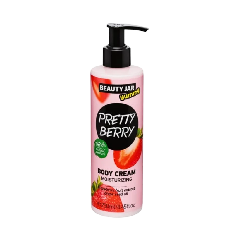 beauty jar yummy pretty berry moisturizing body cream 250ml