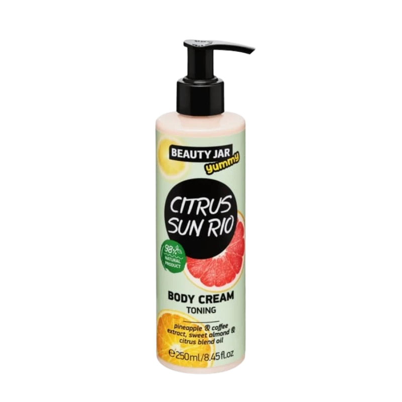 beauty jar yummy citrus sun rio toning body cream 250ml