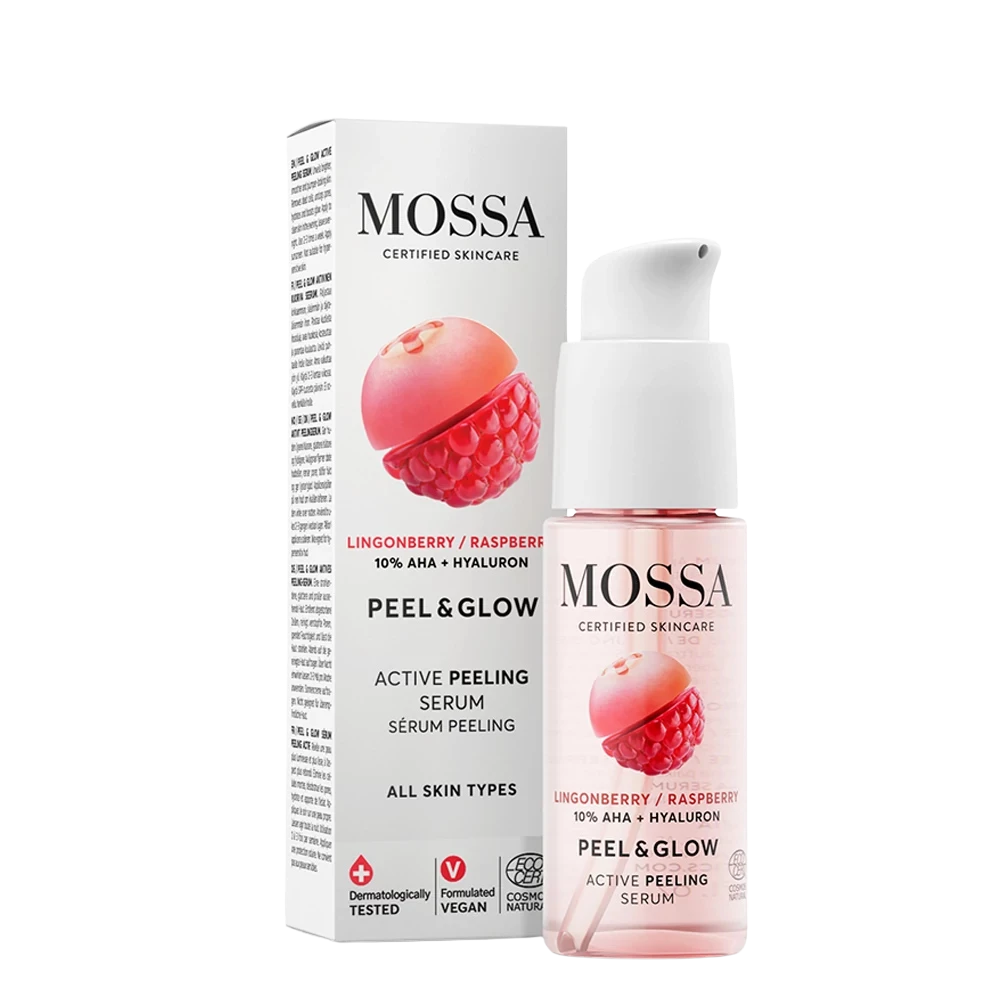 mossa peel & glow active peeling serum 30ml