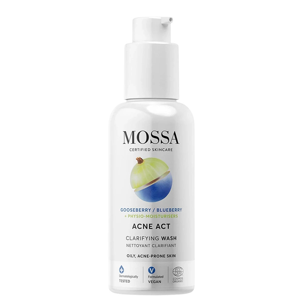 mossa acne act clarifying wash 140ml