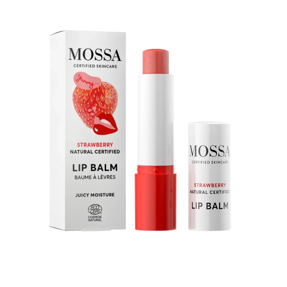 mossa youth defence strawberry lip balm 4.5g
