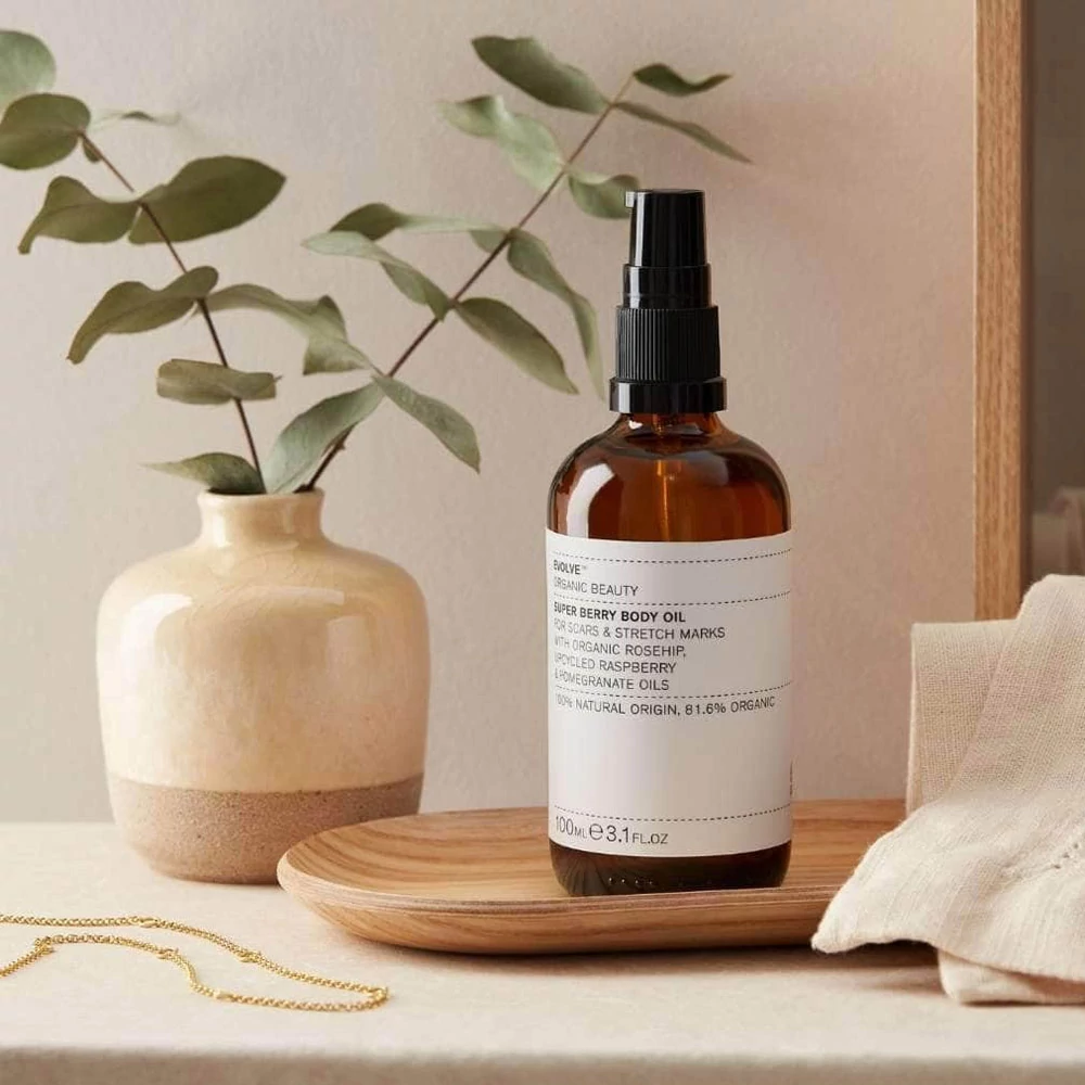 evolve super berry body oil
