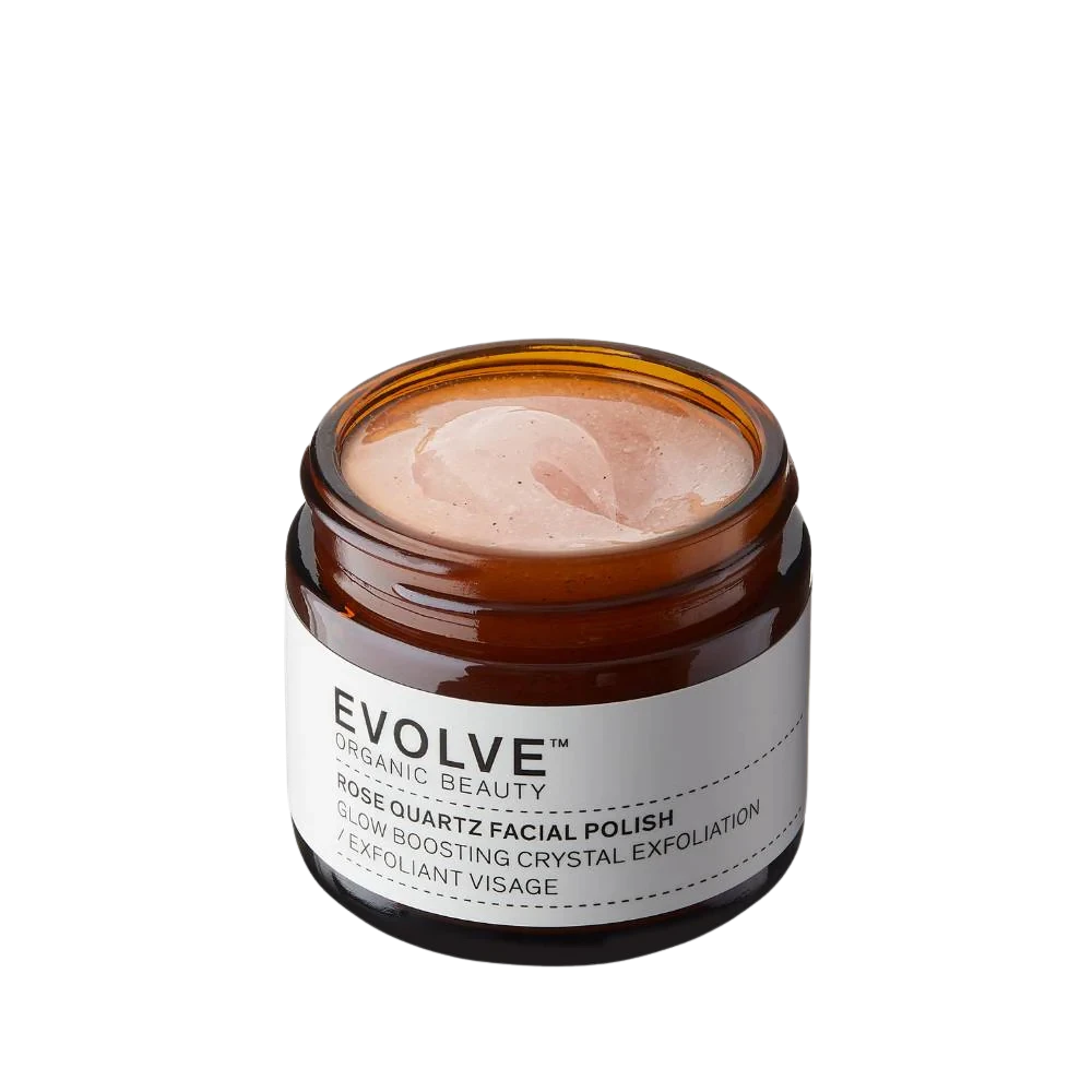 evolve rose quartz facial polish 60ml