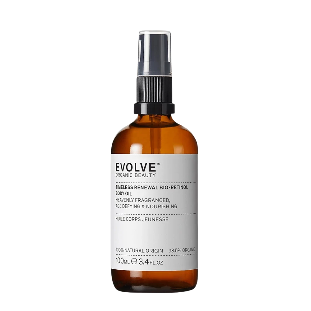 evolve timeless renewal bio retinol body oil 100ml