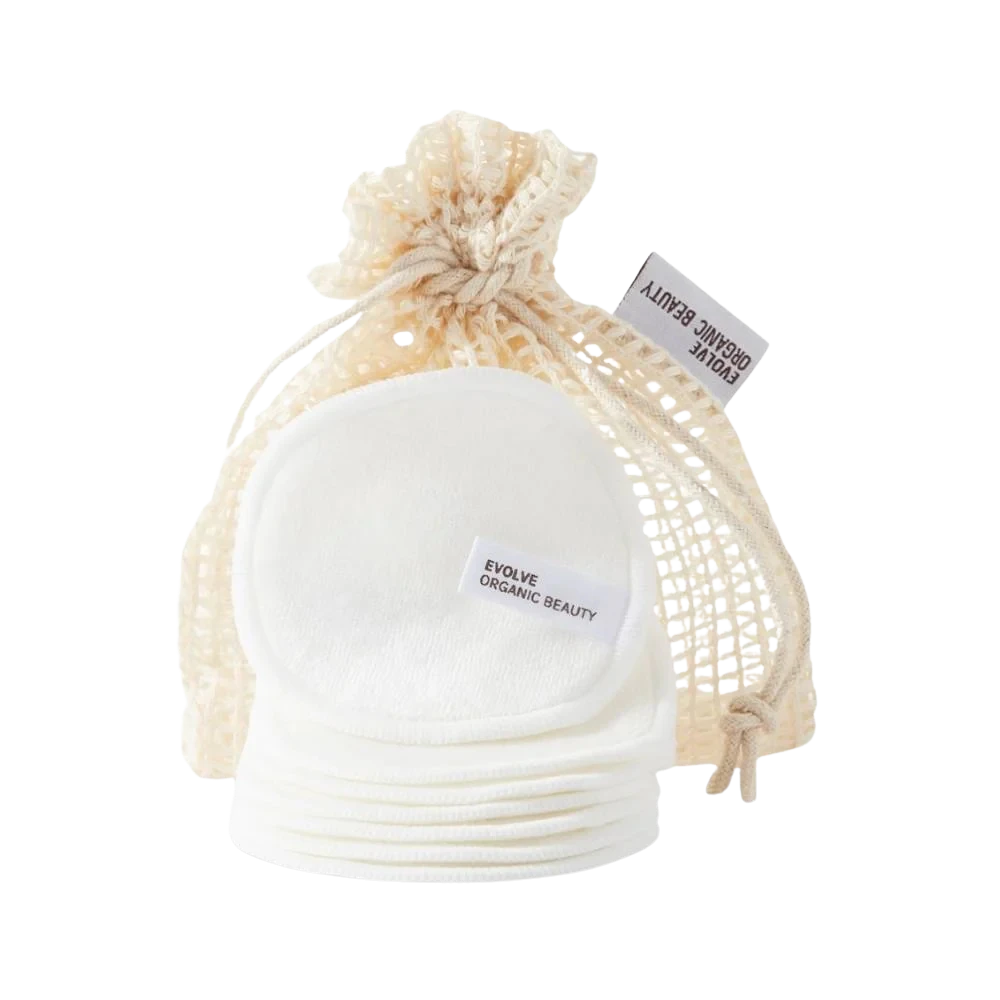 evolve bamboo reusable makeup remover pads 7db