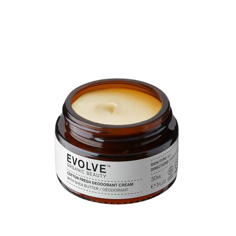 evolve cotton fresh natural deodorant cream 30ml