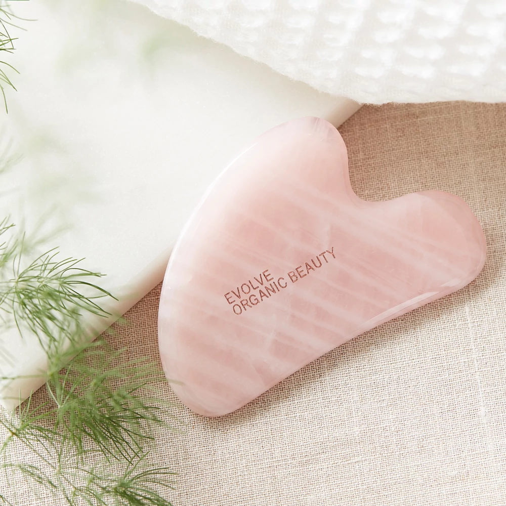 evolve rose quartz gua sha