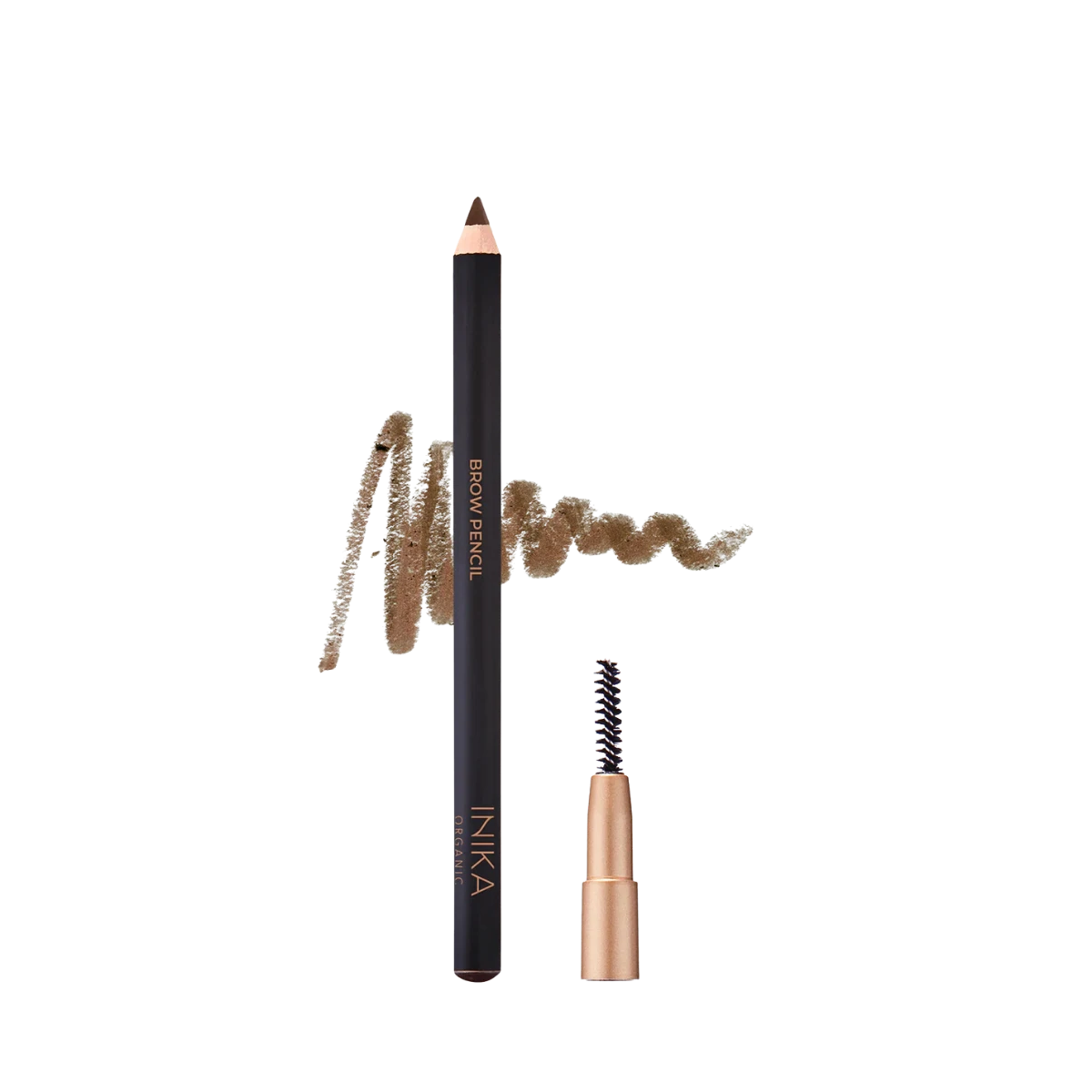 inika organic brow pencil 1.1g, brunette