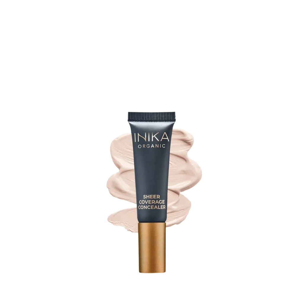 inika organic sheer coverage concealer 10ml, porcelain