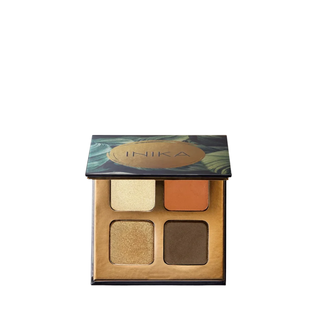 inika organic quad eyeshadow palette (sunset) 8g