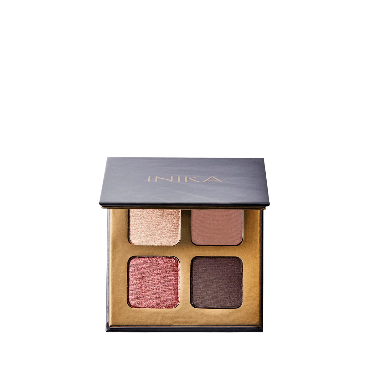 inika organic quad eyeshadow palette (flowers) 8g