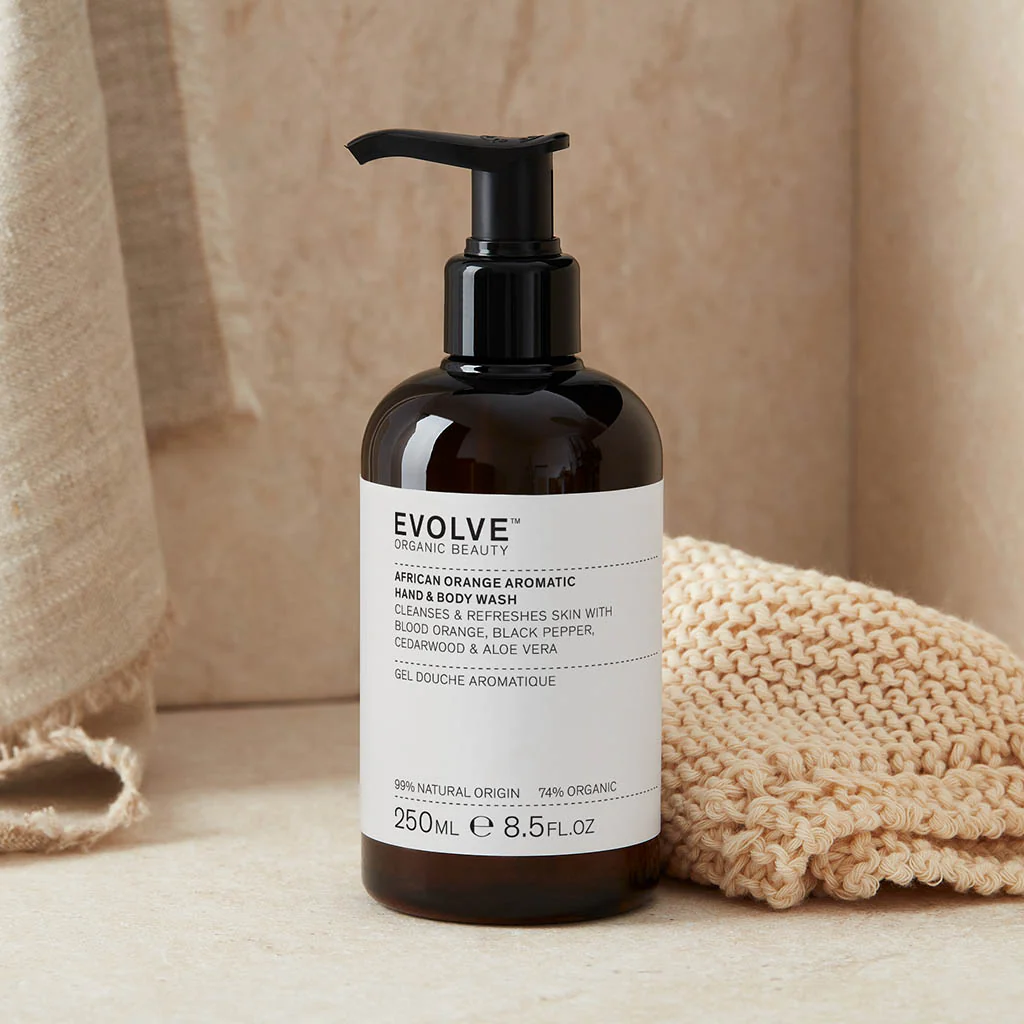 evolve african orange aromatic hand & body wash