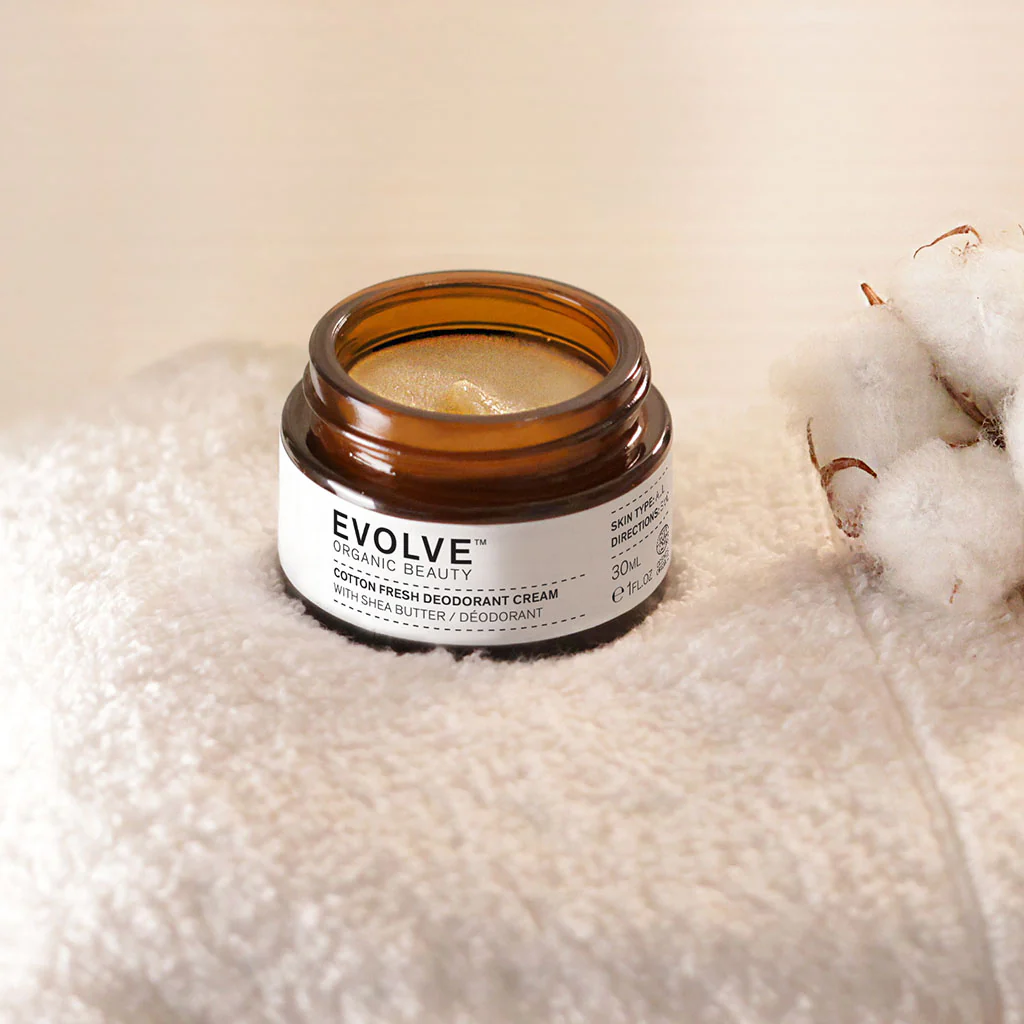 evolve cotton fresh natural deodorant cream