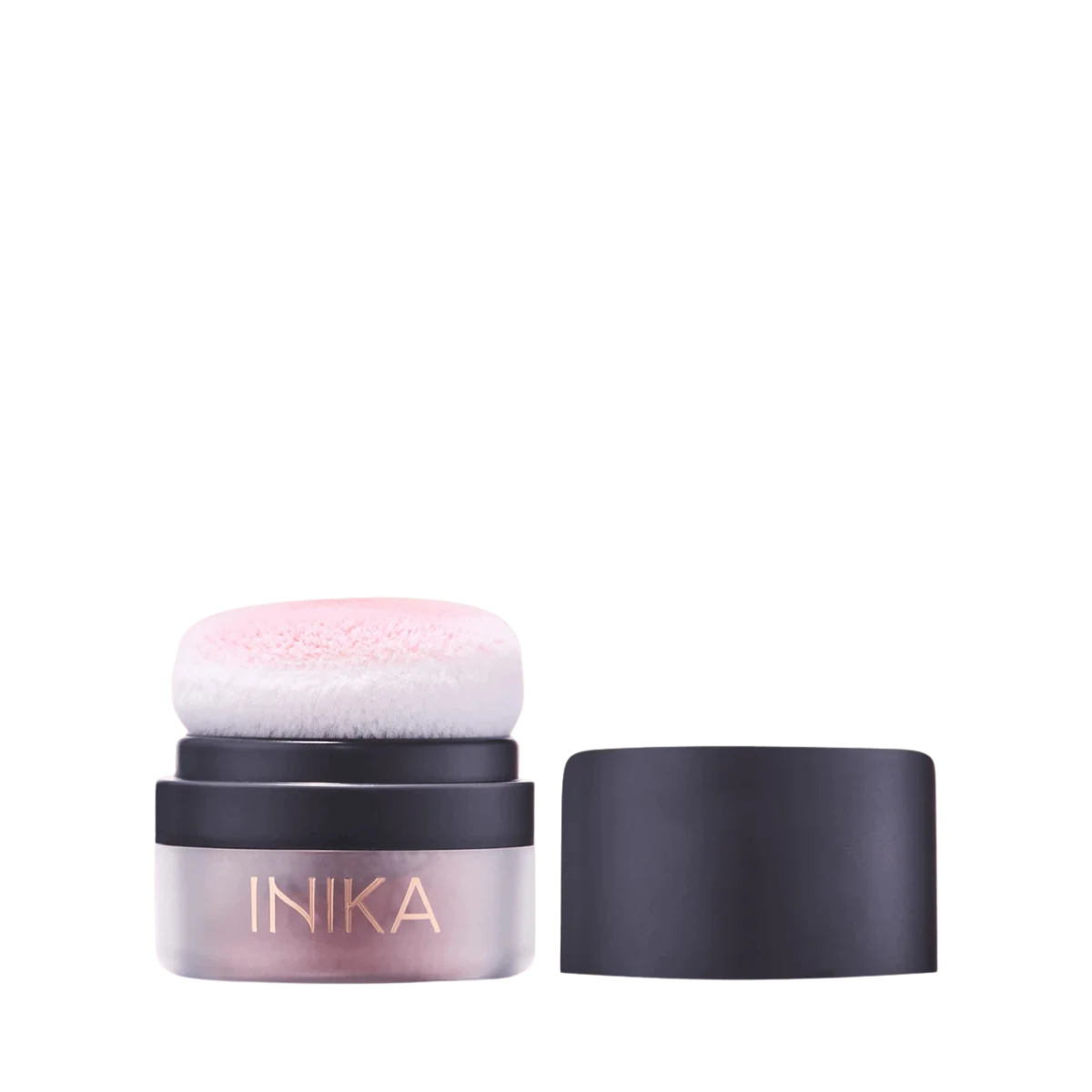 inika organic mineral blush puff pot (rosy glow) 3g