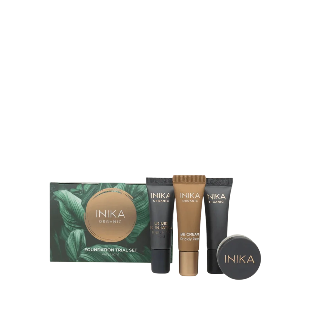inika organic foundation trial set very light