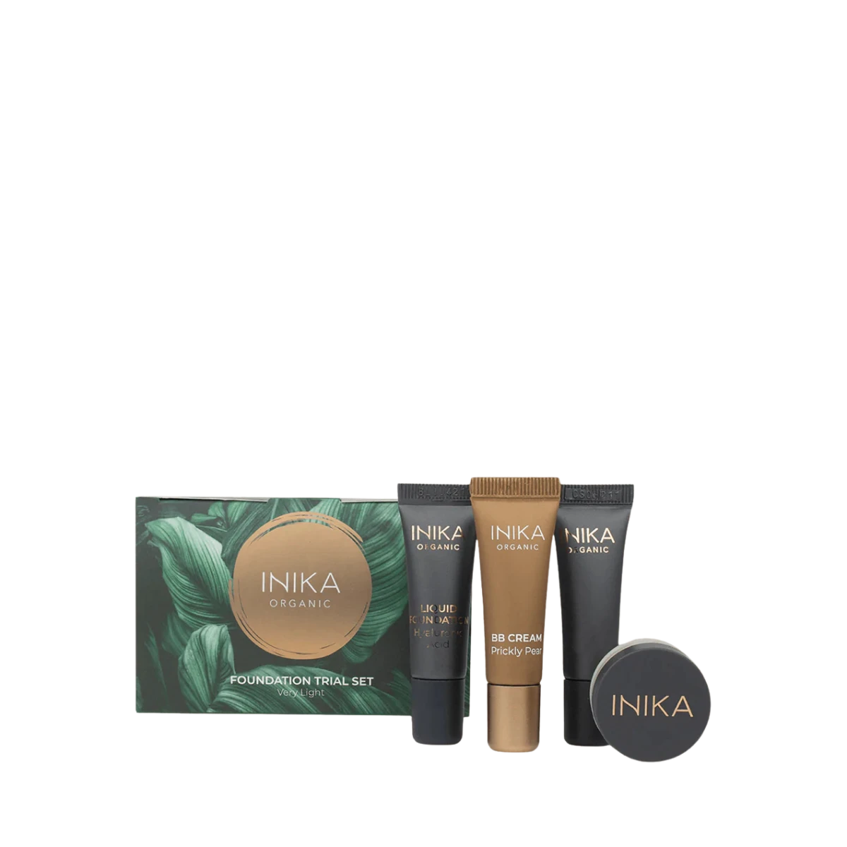 inika organic foundation trial set very light