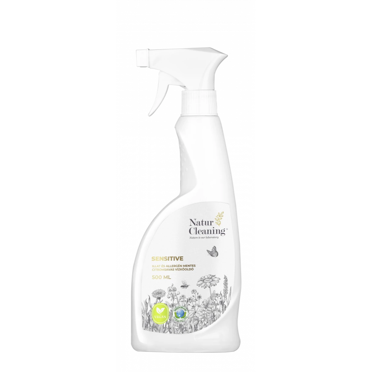 naturcleaning sensitive illat és allergénmentes citromsavas vízkőoldó 500ml