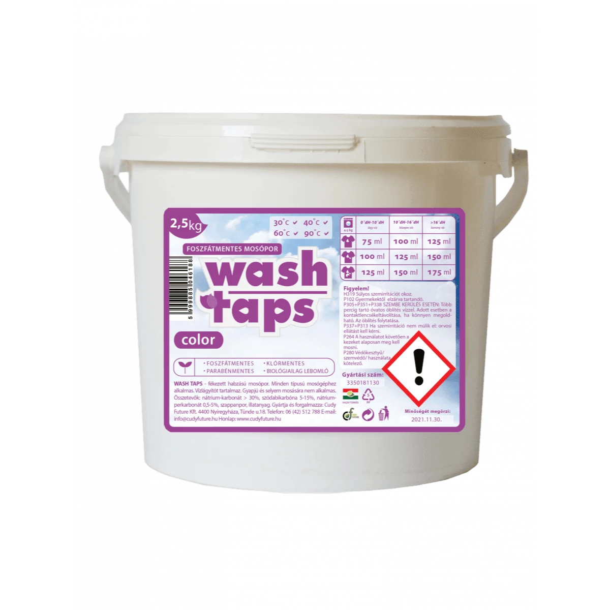 naturcleaning wash taps mosópor color 2.5kg