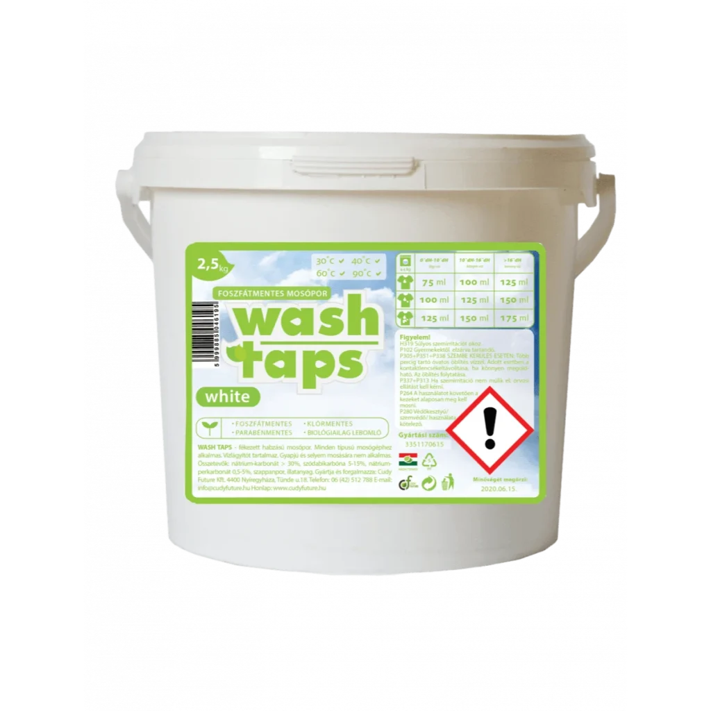 naturcleaning wash taps mosópor white 2.5kg