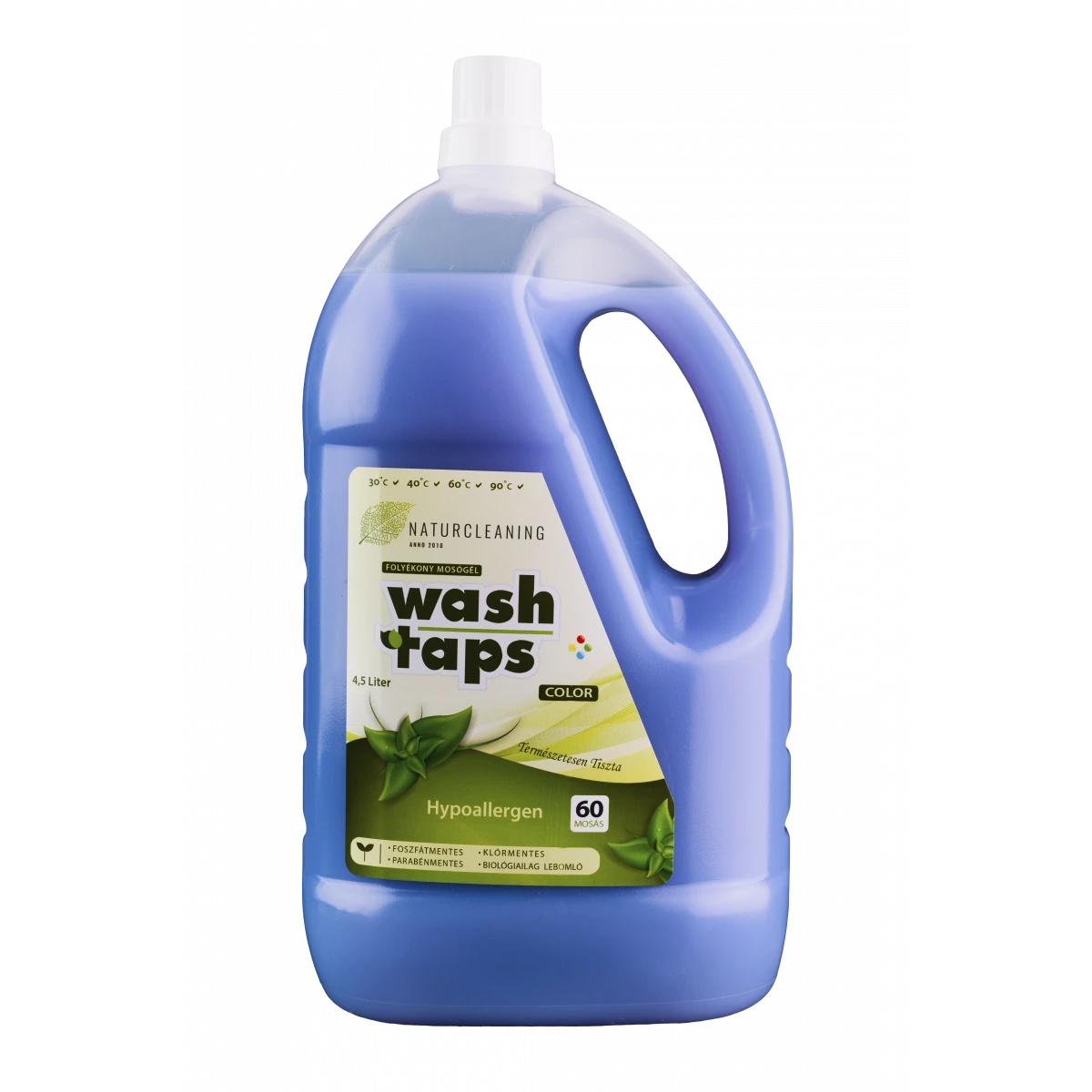 naturcleaning wash taps color hipoallergén mosógél 4.5l