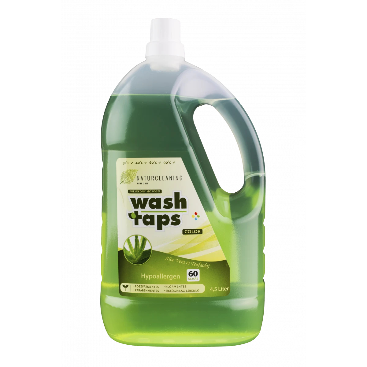 naturcleaning wash taps teafa aloe hipoallergén mosógél 4.5l