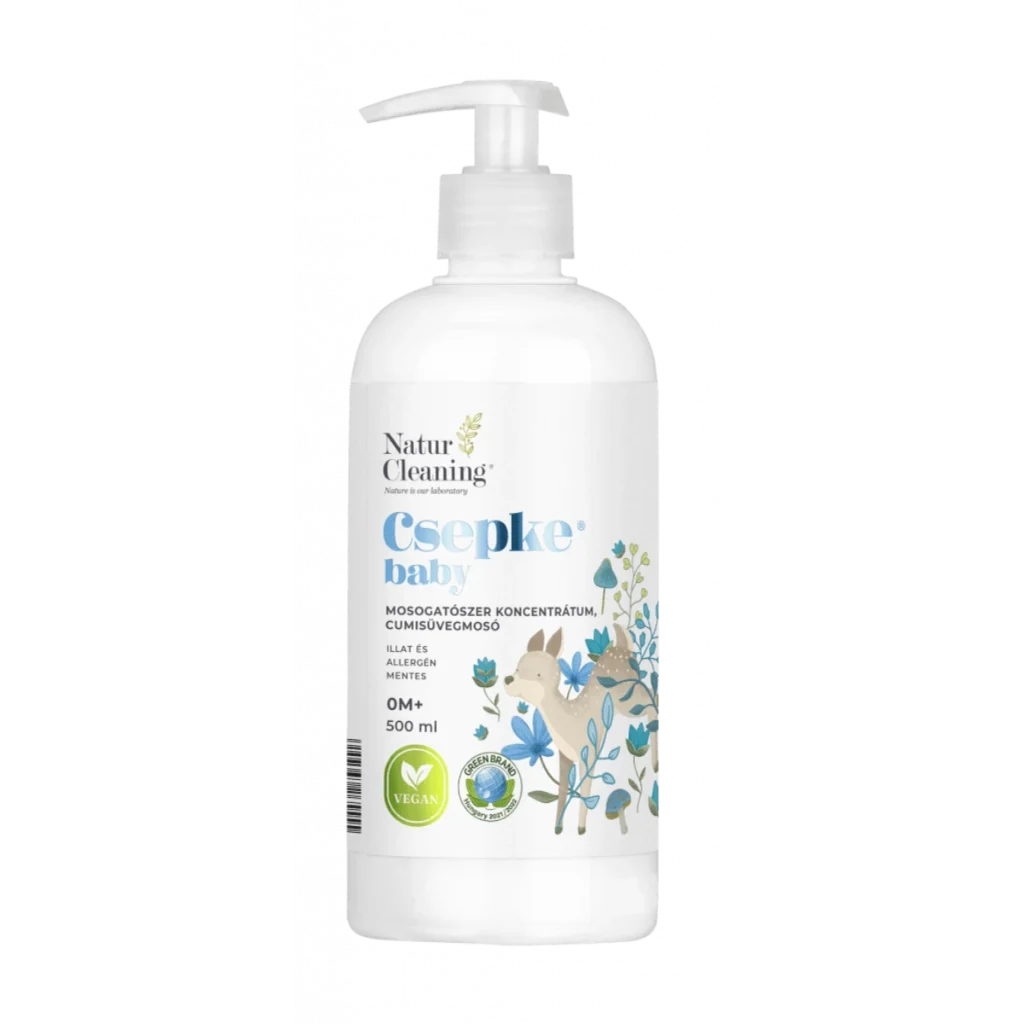 naturcleaning csepke baby mosogatószer koncentrátum, cumisüveg mosó 0m+ 500ml