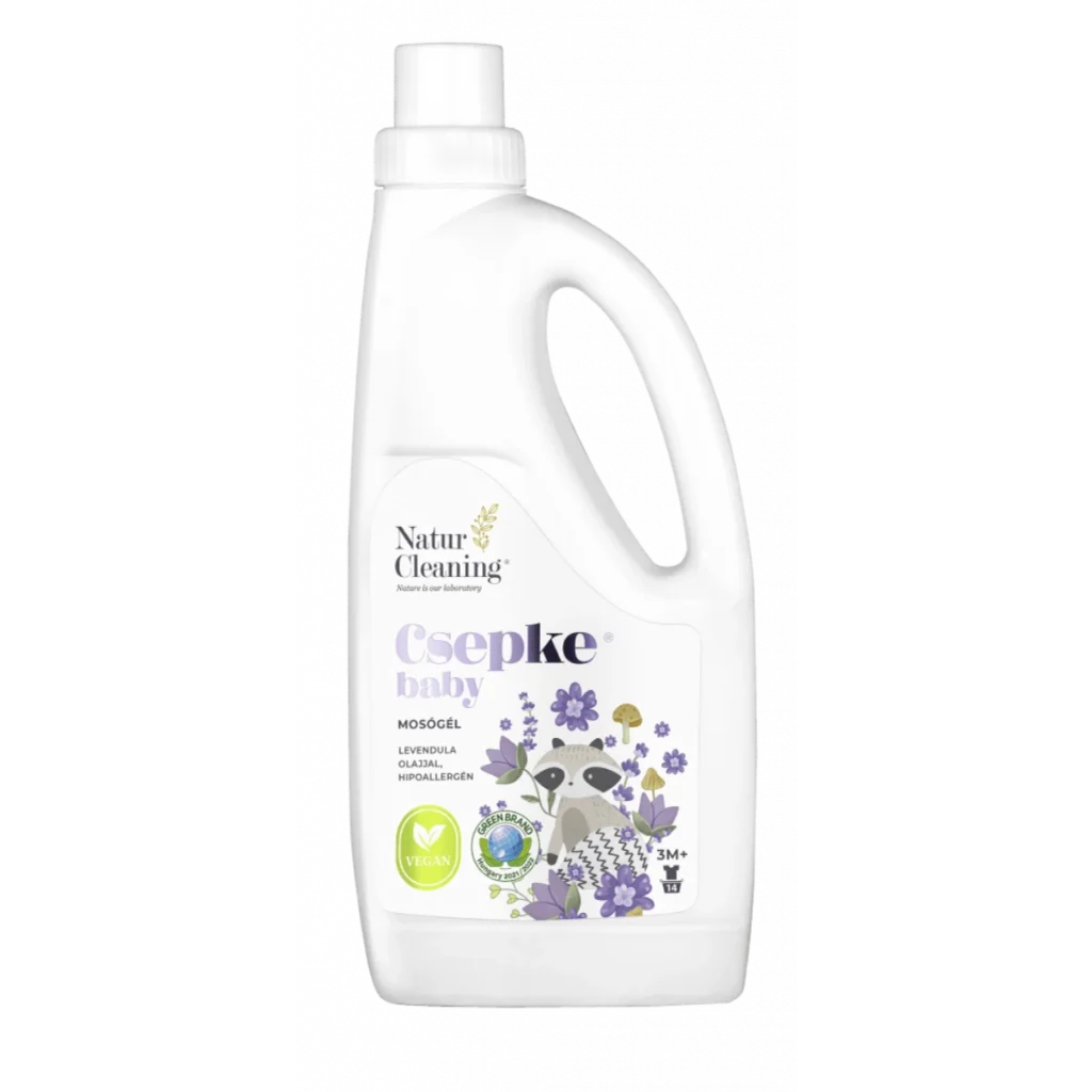 naturcleaning csepke baby mosógél levendula olajjal 3m+ 1l