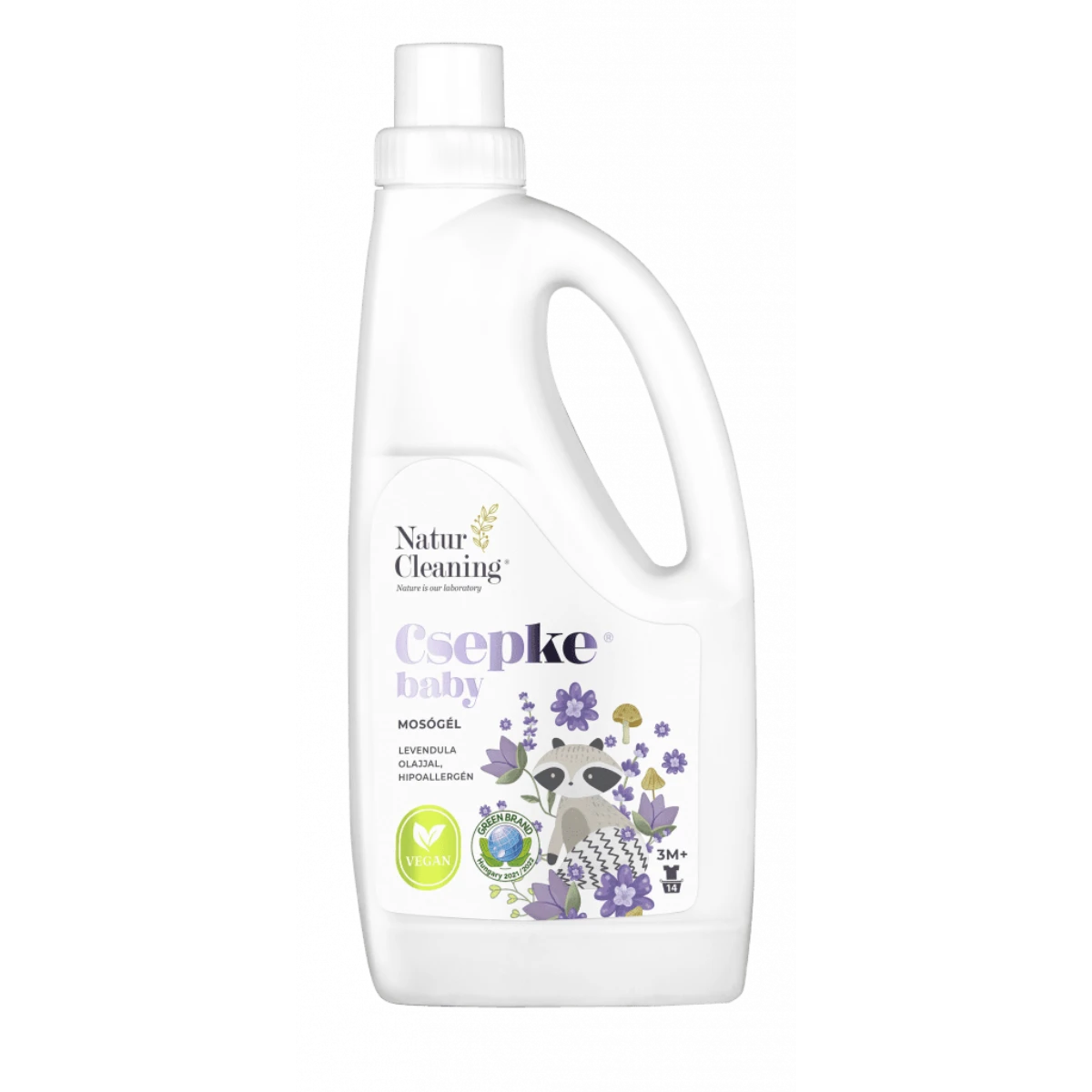naturcleaning csepke baby mosógél levendula olajjal 3m+ 1l