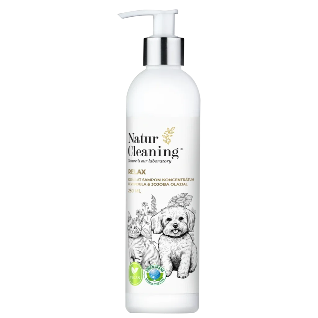 naturcleaning relax kisállat sampon koncentrátum levendula & jojoba olajjal 250ml
