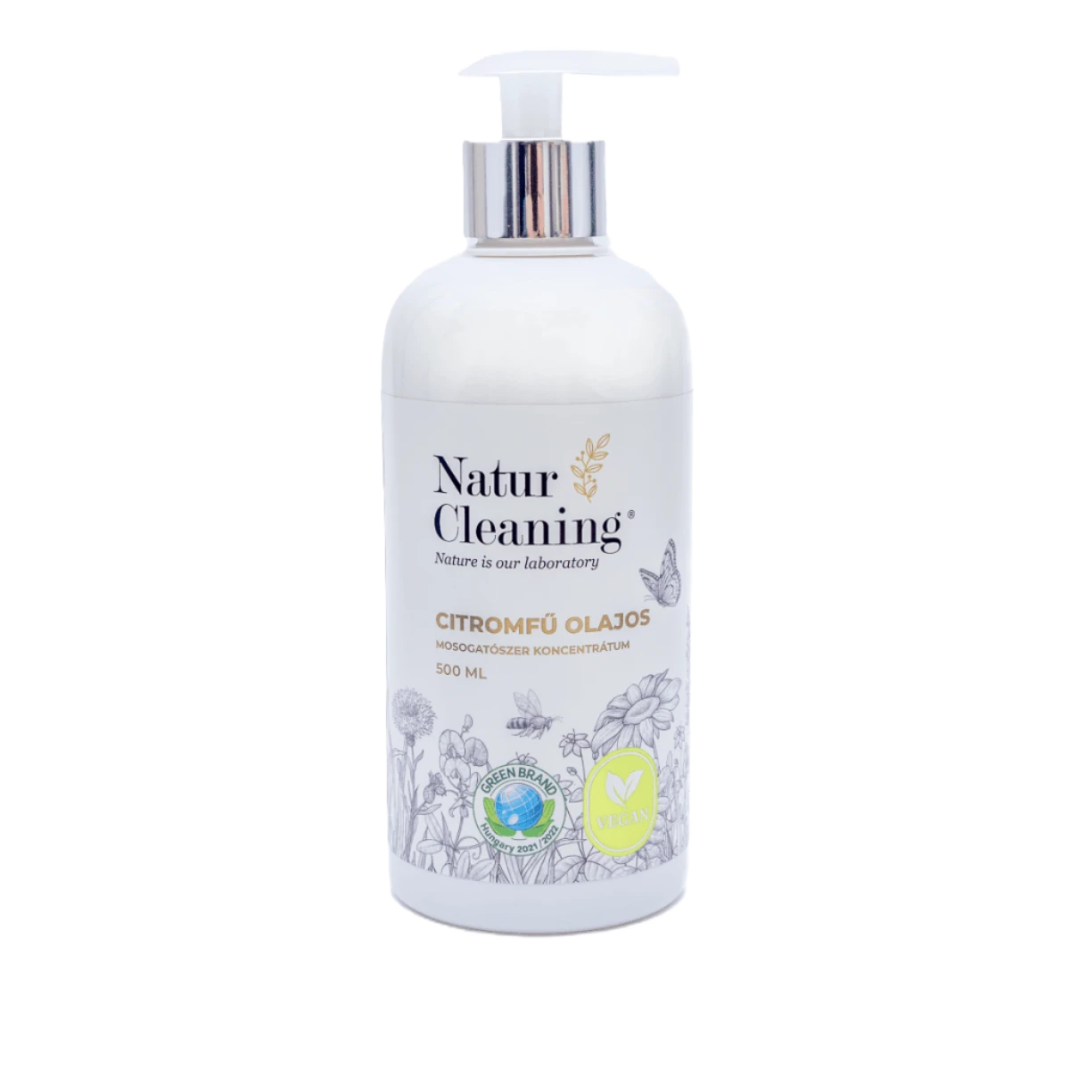 naturcleaning mosogatószer koncentrátum citromfű olajos 500ml (pumpás)