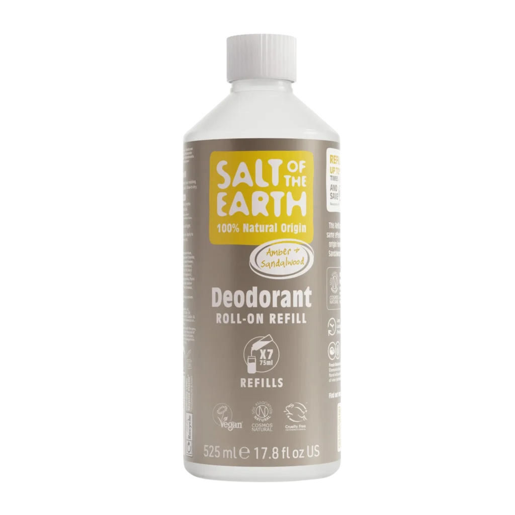 salt of the earth roll on refill 525ml, borostyán & szantálfa