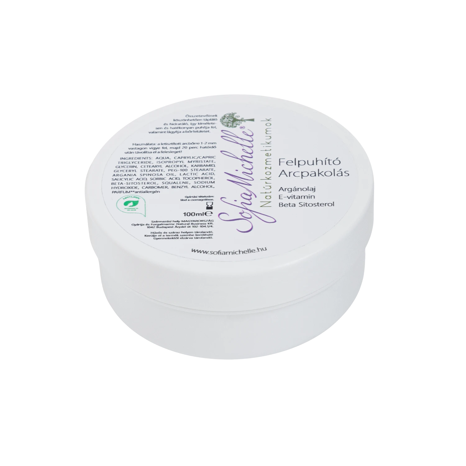 sofia michelle bőrpuhító és tápláló krémpakolás 100ml