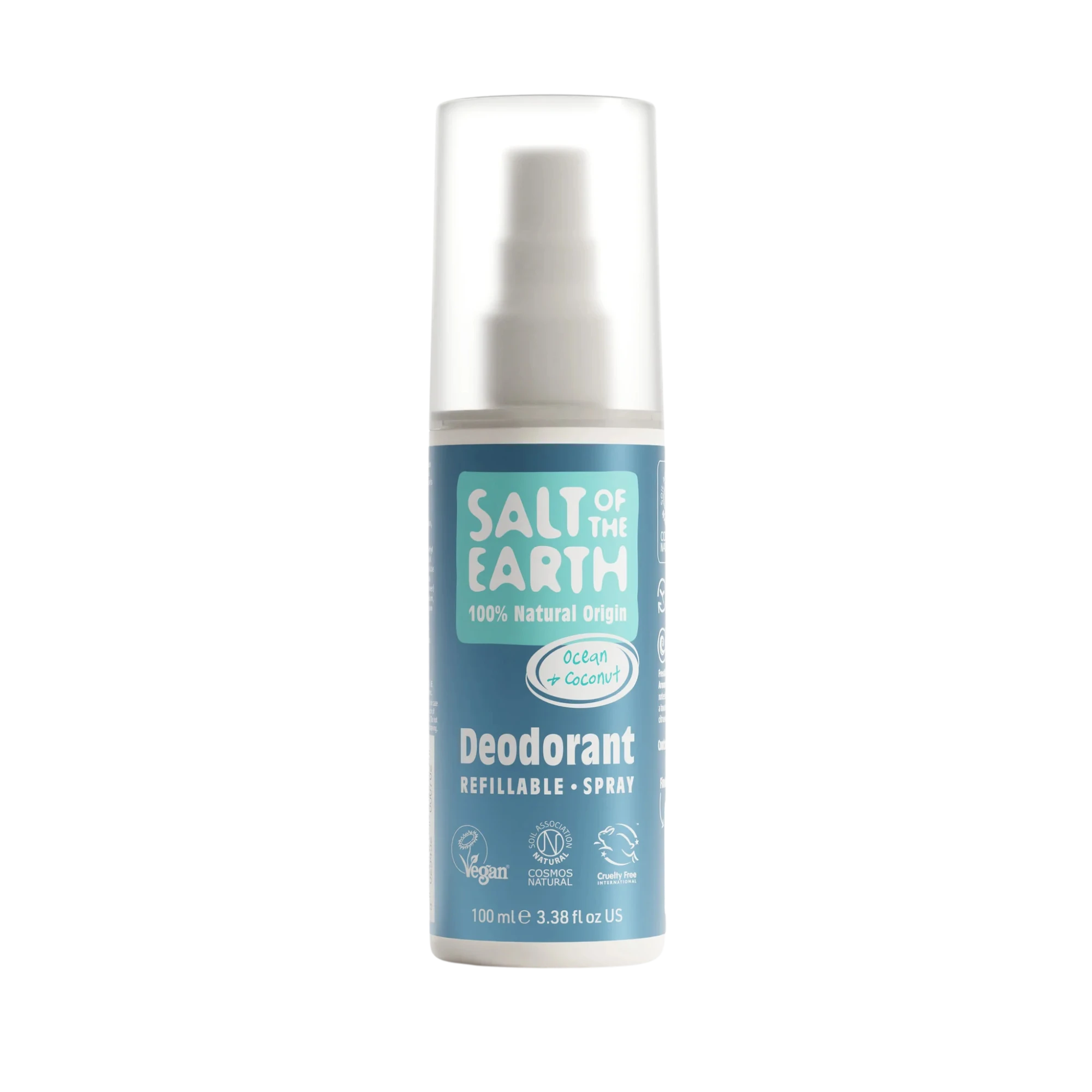 salt of the earth natural deodorant spray 100ml, Óceán & kókusz