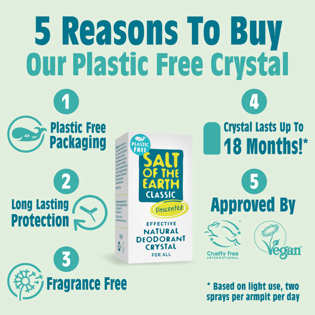 salt of the earth plastic free deodorant crystal