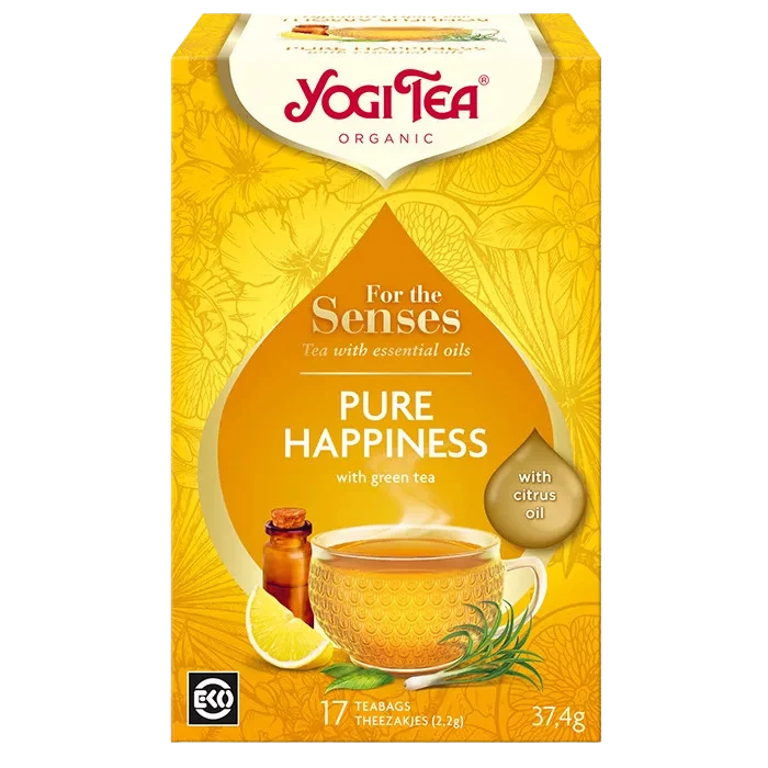yogi tea bio tea az Érzékeknek tiszta boldogság 37.4g